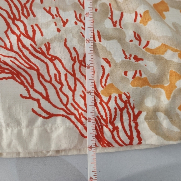 Tori Richard Cream and Orange Halter Dress, Size 12 - Picture 8 of 8